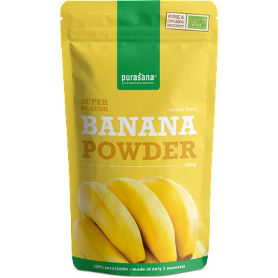 Purasana Био банан на прах - 250 г