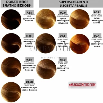 Bes Beauty & Science Milano Bes Професионална боя за коса златно бежови и изсветляващи тонове 100 мл. Bes HI-FI hair color Dorati Beige, Superschiarenti /Cr (0360100-03)