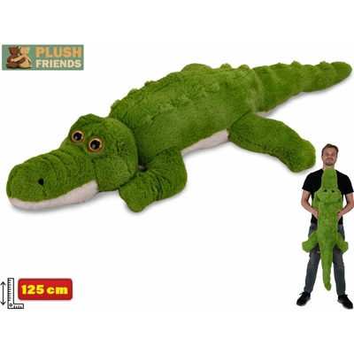 Mikro trading Plush Friends - Krokodýl plyšový - 125 cm - ležiaci