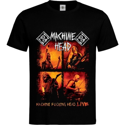 tričko Machine Head Machine Fucking Head Live Černá