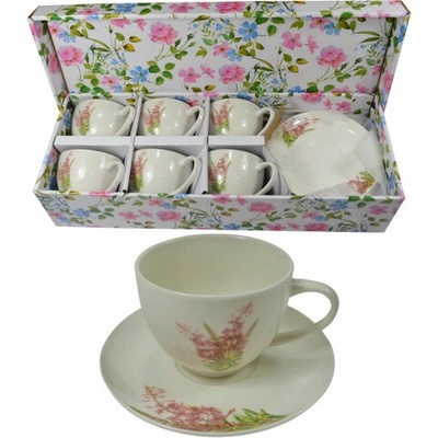 HOME Šálka+podšálka 6x 250 ml