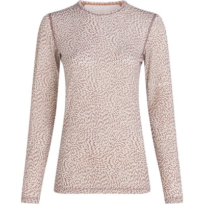 ICEBREAKER Wmns 200 Oasis LS Crewe Flock AOP Summit/Snow/Aop