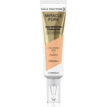 Max Factor Miracle Pure Skin dlouhotrvající make-up SPF30 30 Porcelain 30 ml