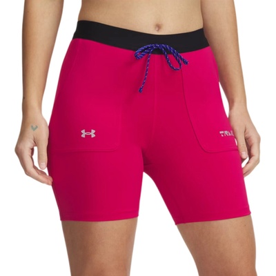Under Armour kraťasy Trail Run Fitted Short Wmn pink