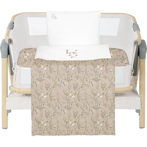 Lorelli Бебешки спален комплект KikkaBoo Secret Garden - За мини кошара, 5 части, Beige (41101050074)