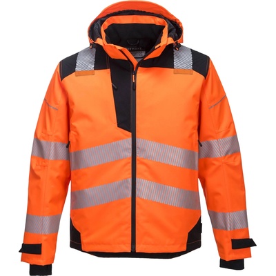 Portwest hi-vis extreme rain pw360 / Високо водоустойчиво яке - hv оранжево/черно s (pw360obrs)