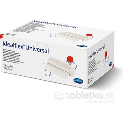 Idealflex universal obväz univerzálny trvalo elastický, 15 cm x 5 m, 1x10 ks