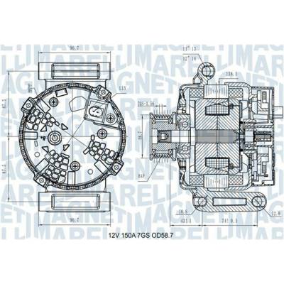generátor MAGNETI MARELLI 063731557610