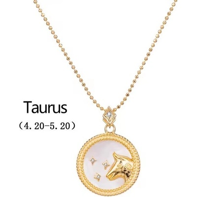 Majya Stříbrný přívěsek s řetízkem MOONLIGHT TAURUS 10879