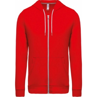 Kariban mikina Lightweight Cotton Hoodie červená