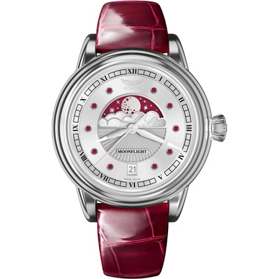 Aviator Дамски часовник Aviator Douglas Moonflight Gemstone Edition Ruby Limited Edition V. 1.33. 0.419. 4 (V.1.33.0.419.4)