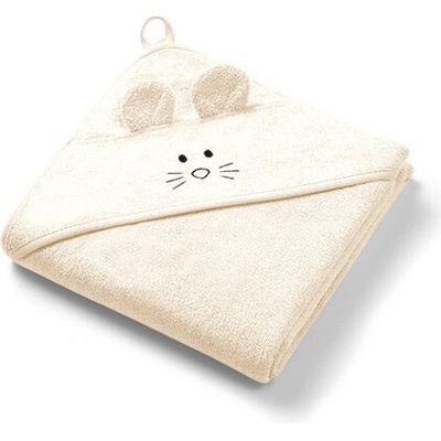 BabyOno osuška s kapucí Bamboo 100x100cm krémová