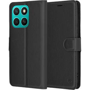 Techsuit Калъф за Honor X8c - Технически костюм - кожено фолио - Черно (KF2346935)
