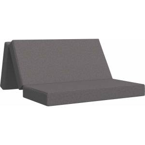 vidaXL Сгъваем диван легло 160 x 67 x 45 см Светлосиво (900232)