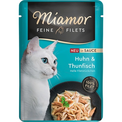 Miamor Feine Filets Kuřecí a tuňák v omáčce 6 × 100 g