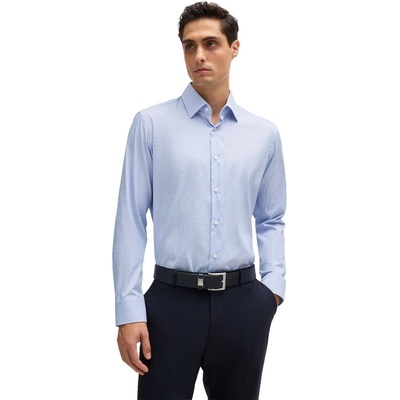 HUGO BOSS Риза с дълъг ръкав Boss Men's P Joe Kent Long Sleeve Oxford Shirt - Pastel Blue