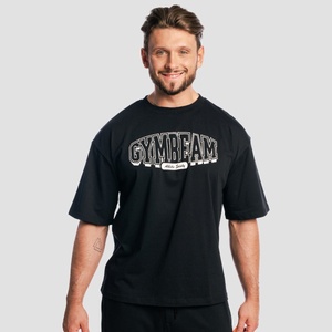 GymBeam Тениска Athletic Society Boxy Black M