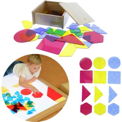 Masterkidz Priehľadné geometrické tvary