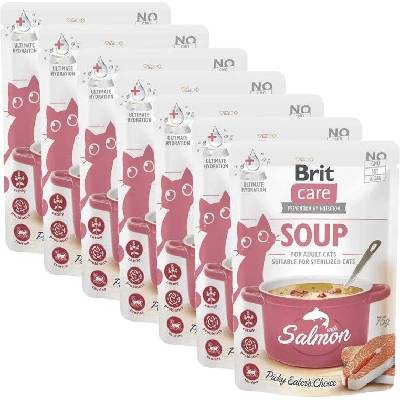 Brit Care Cat Soup with Salmon 7 x 75 g