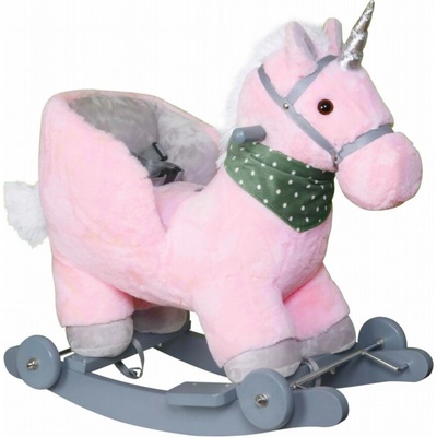 Lean Toys Hojdací koník – ružový