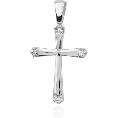 Blink Blink Zlatý diamantový prívesok KRÍŽIK 4612ZDB