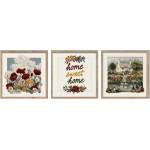Styler Картини в комплект 3 бр. 30x30 cm Sweet Home - Styler (OB-22823)