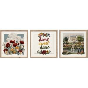 Styler Картини в комплект 3 бр. 30x30 cm Sweet Home - Styler (OB-22823)