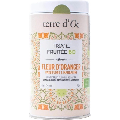 Terre d'Oc Fleur d'oranger Passiflore & Mandarine BIO ovocno bylinný čaj 70 g