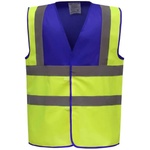 Yoko HI-VIS HVW100 / Предпазна жилетка - кралско синьо/жълто с висока видимост M (79W100zx802)