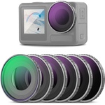 NEEWER Pack of 6 ND Filter Set Compatible with DJI Osmo Action 5 Pro/Action 4 - FL-N70 (FL-N70)