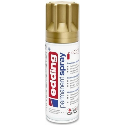EDDING Akrylový sprej, 200ml, "5200", matná zlatá