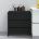 vidaXL Сайдборд, черен, 70x41x75 см, инженерно дърво (809747)