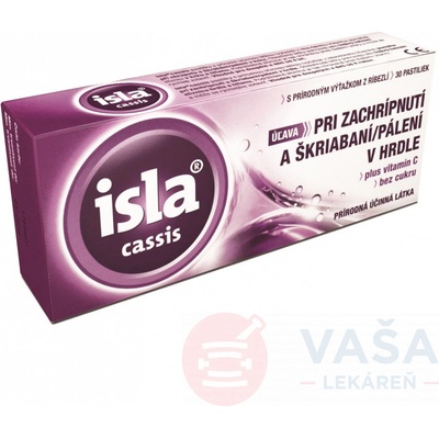Isla Cassis Plus Vitamin C Pas 30 ks