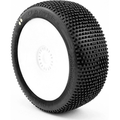 ProCircuit CLAYMORE V2 BUGGY S1 SUPER SOFT lepené pneumatiky biele disky 2 ks