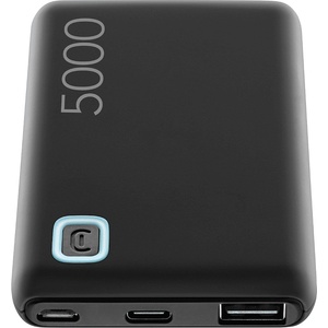 Cellularline Външна батерия Cellularline Power Bank Essence 5000, Цвят Черен (PBESSENCE5000K)