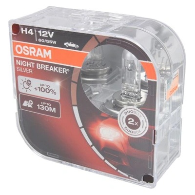 OSRAM Крушка OSRAM H4, 12V, 60/55W, 1650/1000lm, 2 броя