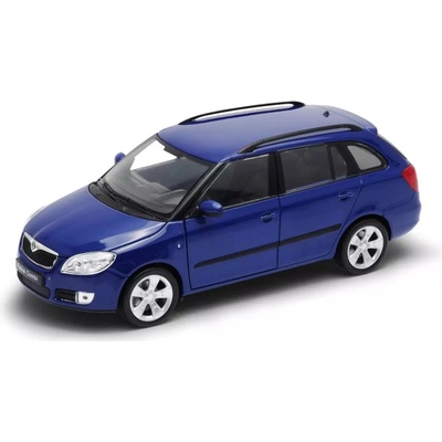 Welly Škoda Fabia Combi II 2009 modrá kovový model auta 1:24