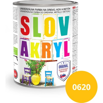 Slovakryl 0620 0,75kg žltý