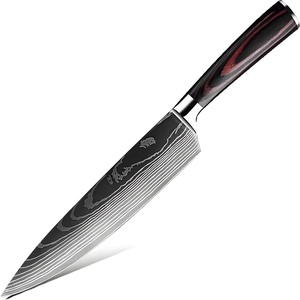 HARAHU Кухненски нож BL-38111 - Chef / Черен / Кафяв KP38111