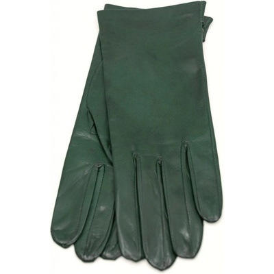 Carlsbad Hat dámské zelené kožené rukavice bez podšívky s rozparkem