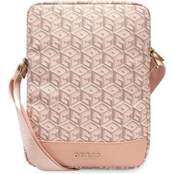 GUESS Чантичка за таблет Guess GUTB10HGCFSEP 10", розова / розова, GCube Stripe Tablet Bag (GUE002891-0)