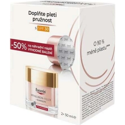 Eucerin Hyaluron Filler + Elasticity Rosé SPF30 denní krém 50 ml + náhradní náplň 50 ml
