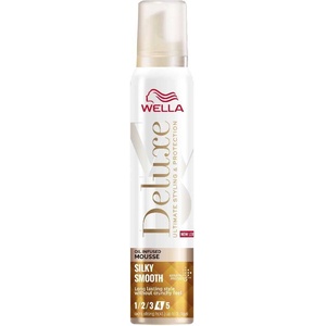 Wella Deluxe Silky Smooth Extra Strong Hold Oil Mousse 200 ml