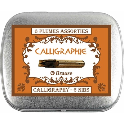 Brause kaligrafická perka Calligraphie sada 6 ks