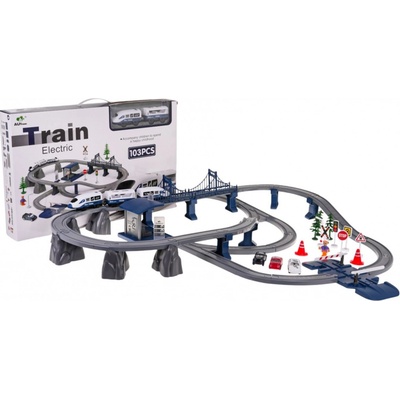 mamido Elektrická vláčkodráha s příslušenstvím 103 dílků – Zboží Dáma