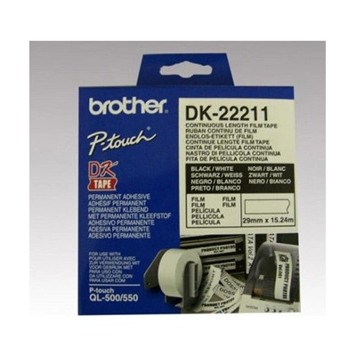Filmová role Brother DK22211, 29mm x 15.24m, bílá, 1 ks