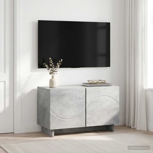 vidaXL ТВ стойка 60 x 34.5 x 40 cm Бетонно сиво Инженерна дървесина (8011561)