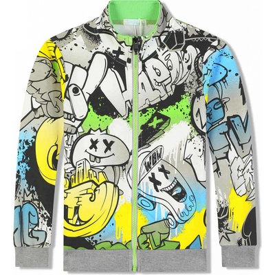 Kugo EM9322 mix farieb zelený zips