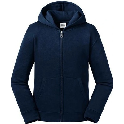 Russell children's sweatshirt with hood and zipper Authentic Navy blue