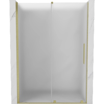 Mexen Velar плъзгащи се душ врати 140 см, матирано стъкло, златни четкови - 871-140-000-31-55 (871-140-000-31-55)